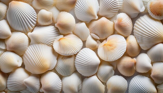 White Shells Background Texture