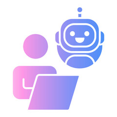 Obraz premium interaction Gradient icon