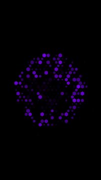 Hexagon pattern abstract animation digital background technology grid data visualization futuristic design