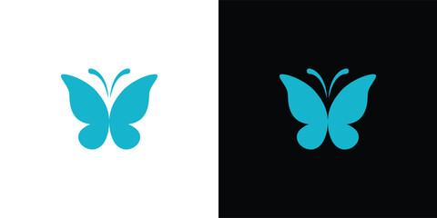 Fototapeta premium Modern Butterfly Logo Design for Beauty, Wellness and Creative Branding