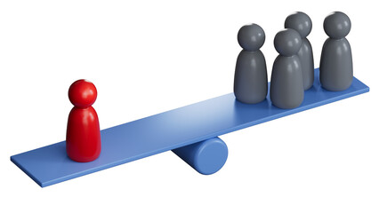 RED leader,business concept. economic status and social achievement.Supports PNG files with transparent backgrounds.