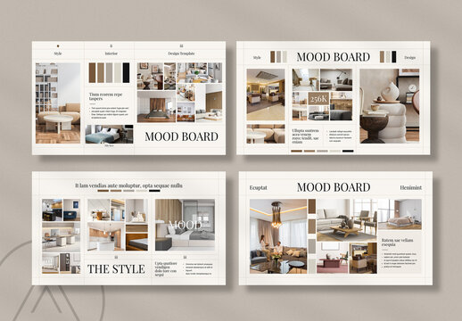 Style Interior Mood Board Design Template