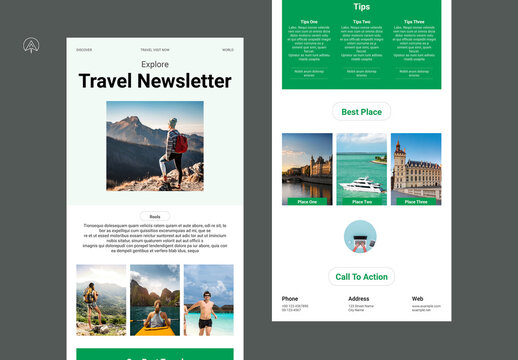 Travel Newsletter Template
