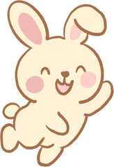 귀여운 토끼 일러스트레이션 © 직선 zicksun
