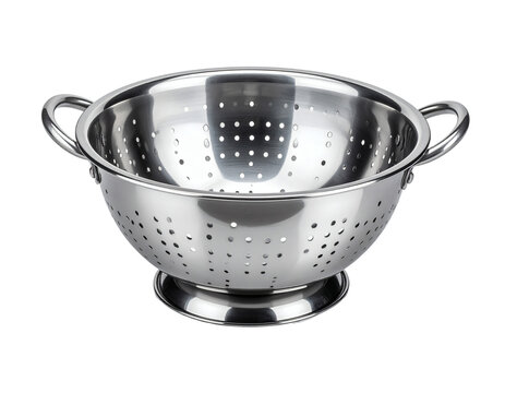 Highly polished reflective stainless steel kitchen colander with two loop handles perfect for straining pasta vegetables or washing fruit&nbsp;&nbsp;