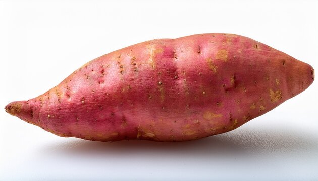 Fresh Raw Sweet Potato Isolated On A Transparent Background