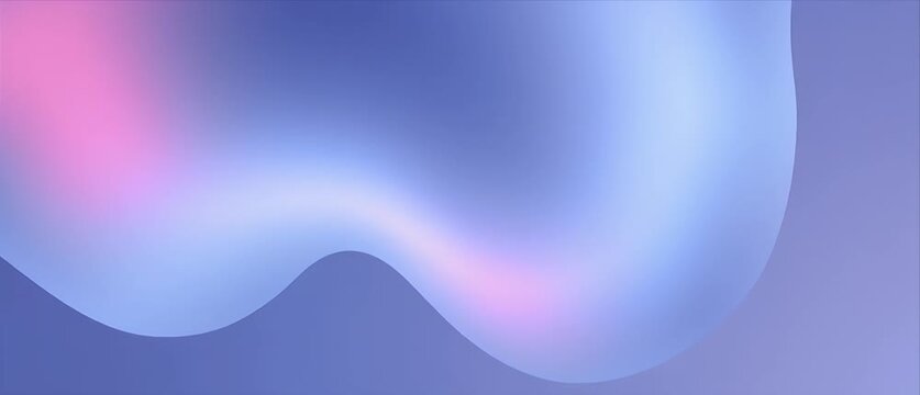 Looping abstract background gradient wave in soft blue and pink light calm flowing motion design modern minimal dreamy art digital illustration smooth modern backdrop for design