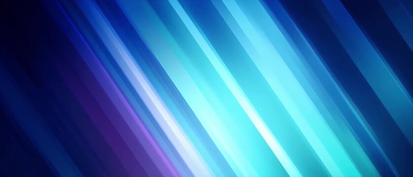 Looping abstract background diagonal stripe pattern blue cyan magenta color gradient glowing light beam motion digital art wallpaper design vibrant energy texture with neon line streak ray glow