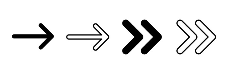 Fototapeta premium Arrow icon set. Arrow symbol. Arrow sign for your web design.
