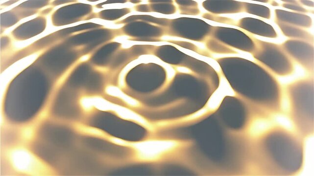 Stylized liquid sunlight rippling like reflections on a pool floor in a seamless loop&mdash;perfect for summer visuals, relaxation themes, luxury branding, and atmospheric motion backgrounds.