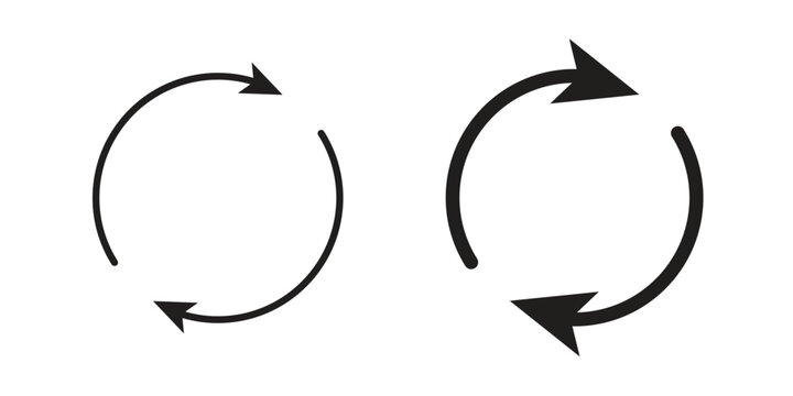 Repeat icon suitable symbol. Simple stock illustration stock