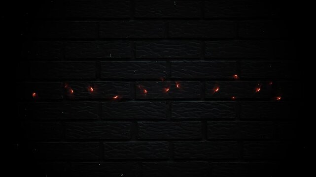 January 2029 Text Neon Glowing Year Month & Date Animation