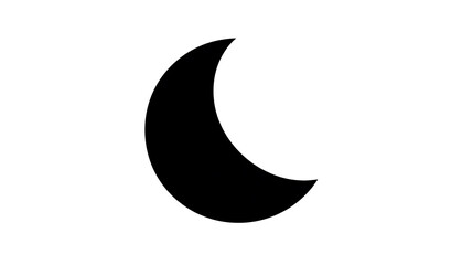 Obraz premium A crescent moon, a symbol of the night and mystery. This elegant design captures the celestial object with graceful curves