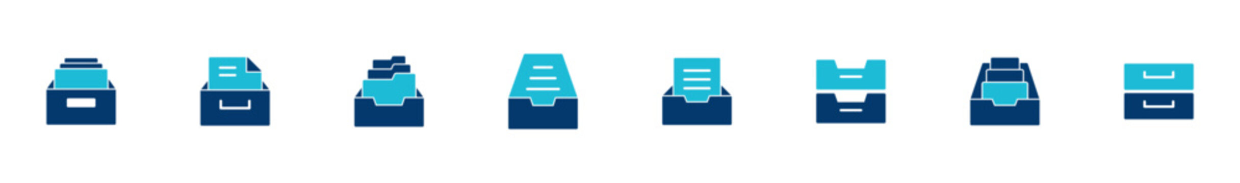 Archive folders icon vector isolated on white background. binders vector icon. Archive storage icon.