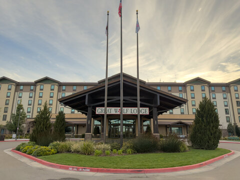 Great Wolf Lodge Hotel Entrance Exterior In Manteca California