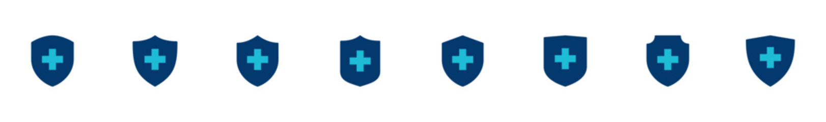 Fototapeta premium Health insurance icon vector isolated on white background. Insurance health document icon