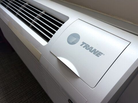 Trane Hotel Air Conditioning Unit Interior Close Up