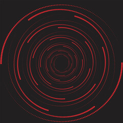 Naklejka premium Red and black wavy halftone background vector