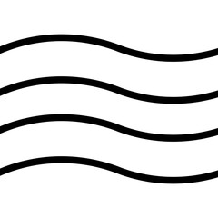 a graphic icon or symbol, often representing water, waves, or signals.