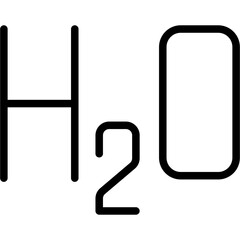 Icon Water Chemical Formula.