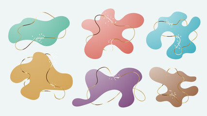 Seamless pattern design featuring a colorful vector illustration fluids elements