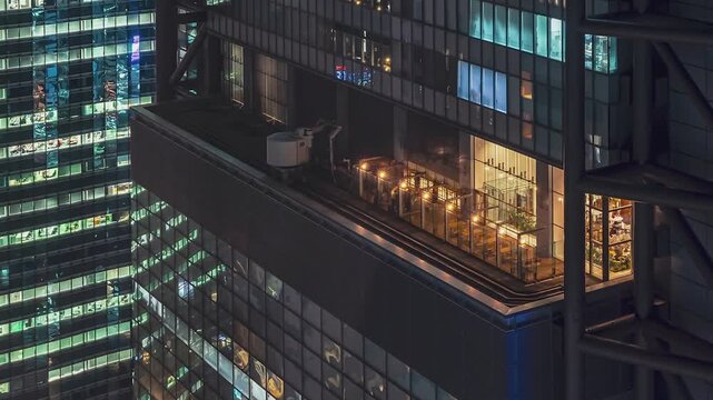 Tokyo Night Cityscape Time-lapse skycrapers