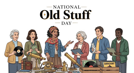 People celebrate National Old Stuff Day by reusing, recycling, and donating various items