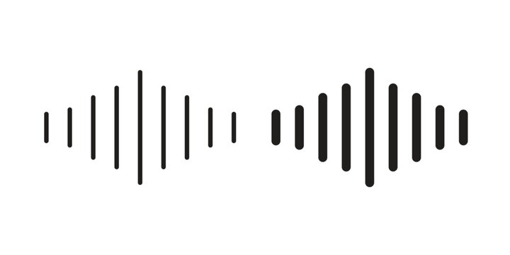 Sound wave icon suitable vector symbol for graphic design, logo, web site, social media