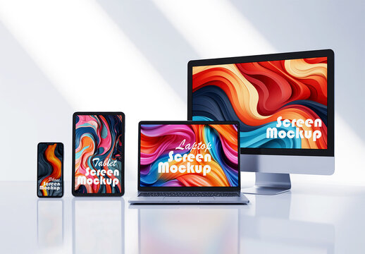 Device Multi Screen Mockup