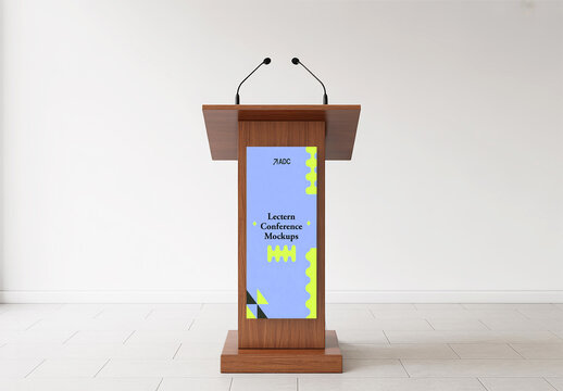 Lectern Conference Mockup