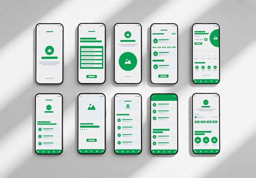 Mobile App UI UX Mockup