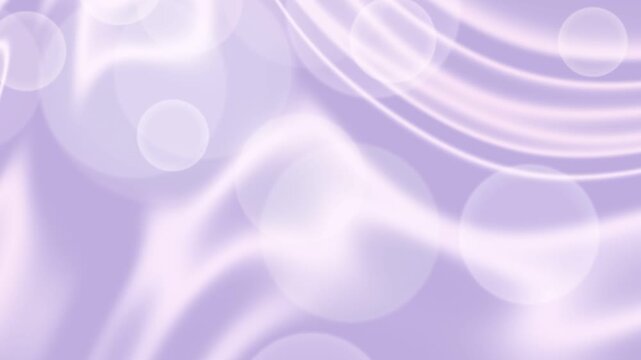 Soft, pastel purple background with white bokeh lights and gentle, wavy lines creating a calming and dreamy atmosphere.