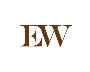 EW Logo Design. EW