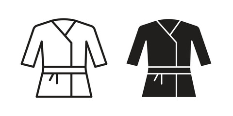 Naklejka premium Uniform martial art icon in editable style. Vector icon graphics