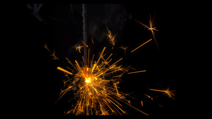 Obraz premium Sparklers illuminating the festive atmosphere