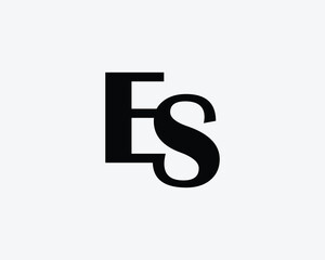 ES Logo Design. ES