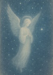Naklejka premium Ethereal angelic celestial serenity