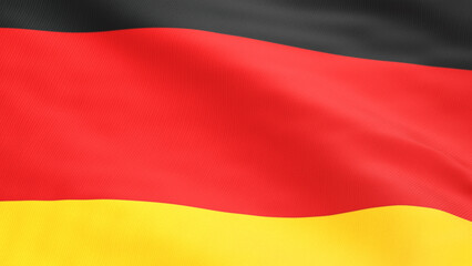 germany national flag 3d illustration background

