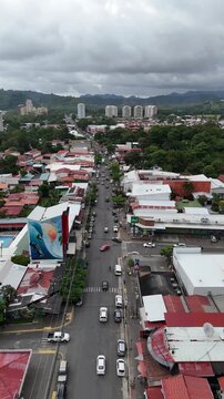 aerial view of the city Jaco Costa Rica
