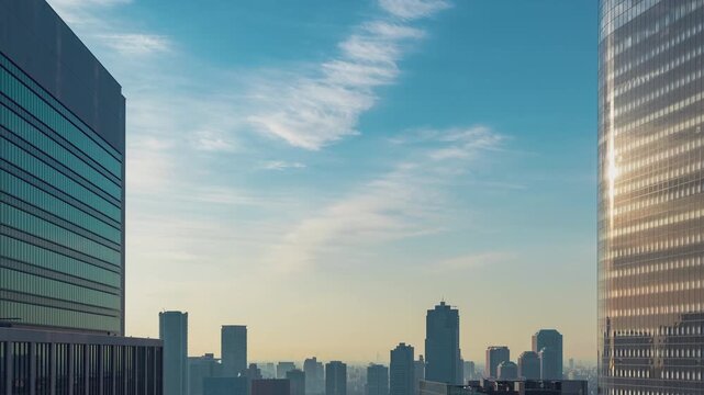 Tokyo Skyline Sunset Time-lapse