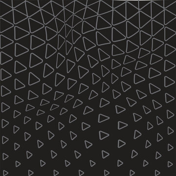  simple ornamental background, repeat geometric tiles, black and greay halftone wave distort texture. Design element for prints, decor, textile, cloth