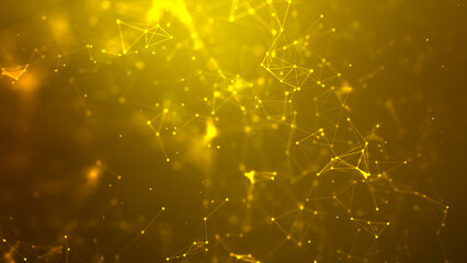 Abstract background Dot and connect line for cyber technology futuristic and network connection...