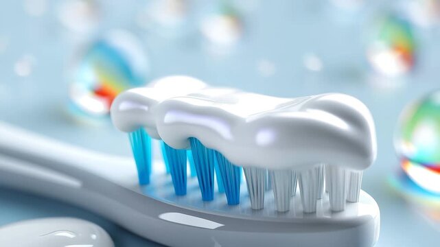 Toothbrush with Toothpaste for Fresh Oral Hygiene and Dental Care