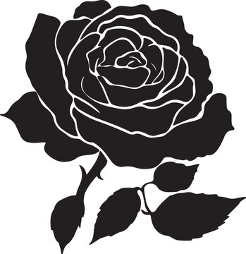 Silhouette of a businessman with a briefcase, shown from behind, walking confidently, isolated on white.