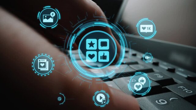 Concept of social media revolutionizes digital communication. This platform enables global connectivity, enhancing social media strategies for effective marketing and engagement. Funnel