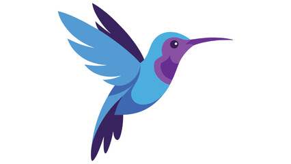 Fototapeta premium A vibrant hummingbird in mid-flight with colorful wings and iridescent feathers