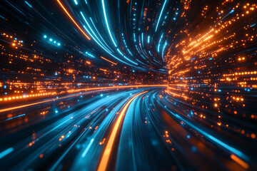 Fototapeta premium Abstract technological background