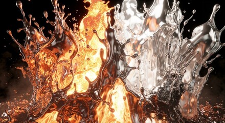 Dynamic Liquid Splash