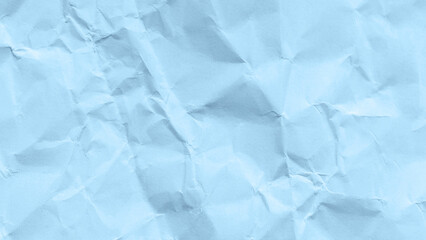 Fototapeta premium Crumpled Light Blue Pastel Paper Texture Background with Wrinkled Surface