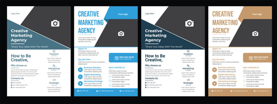 Corporate business, digital marketing agency flyer Brochure design, cover modern layout, annual report, poster, flyer in A4 template poster flyer pamphlet brochure cover design layout space for photo 